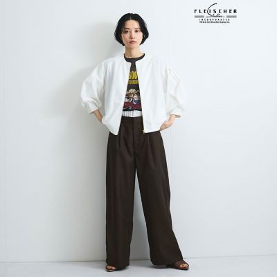 ヘザーツイルＷウエストルーズパンツ≪手洗い可能≫