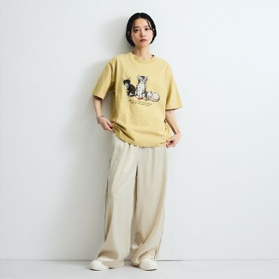 サテンサイドラインパンツ≪手洗い可能≫