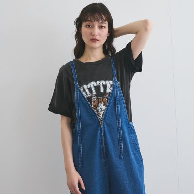 ライトオンスデニムサロペットパンツ≪手洗い可能≫