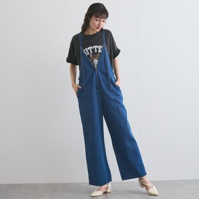 ライトオンスデニムサロペットパンツ≪手洗い可能≫