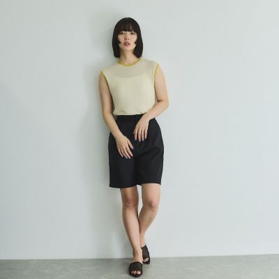 ヘザーエステルハーフパンツ≪手洗い可能≫