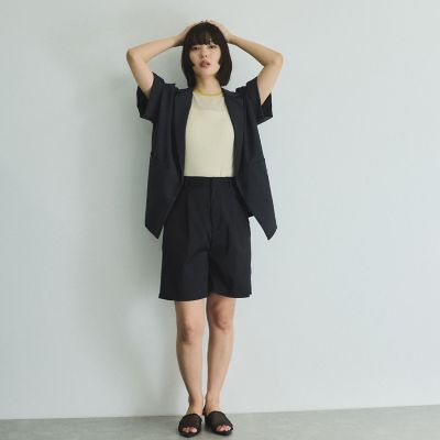 ヘザーエステルハーフパンツ≪手洗い可能≫