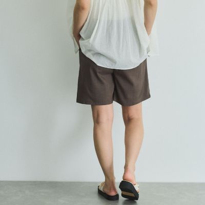 ヘザーエステルハーフパンツ≪手洗い可能≫