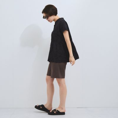 ヘザーエステルハーフパンツ≪手洗い可能≫