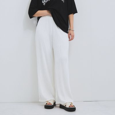 ＜VICKY（Women）＞ウェーブパイピングワイドパンツ≪手洗い可能≫