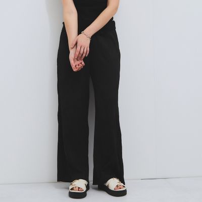 【SALE】VICKY（Women）/ビッキー ウェーブパイピングワイドパンツ&#8810;手洗い可能&#8811; 04ブラック パンツ・ズボン【三越伊勢丹/公式】