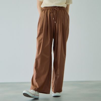 VICKY（Women）/ビッキー シアーレザー調イージーテーパードパンツ&#8810;手洗い可能&#8811; 10ブラウン パンツ・ズボン【三越伊勢丹/公式】