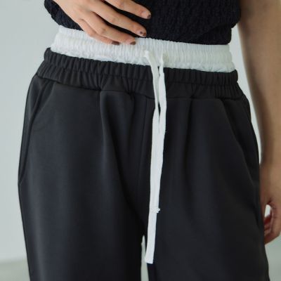 配色ドッキングスウェットパンツ≪セットアップ対応／手洗い可能
