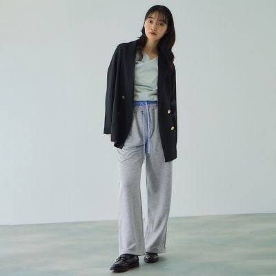 kinema スウェットパンツ2色セット 配色ドッキングスウェットパンツ≪セットアップ対応／手洗い可能