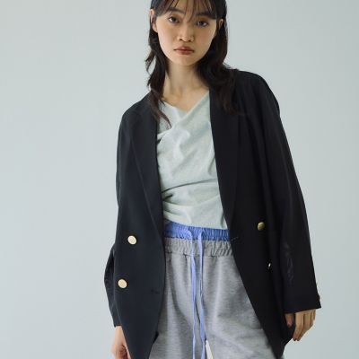 配色ドッキングスウェットパンツ≪セットアップ対応／手洗い可能