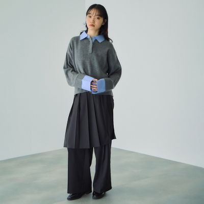 ラッププリーツスカートセットパンツ≪手洗い可能≫ | VICKY（Women