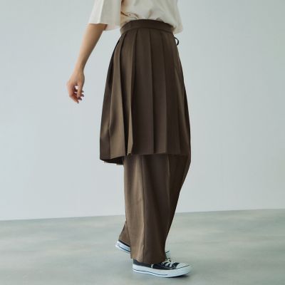 ラッププリーツスカートセットパンツ≪手洗い可能≫ | VICKY (Women