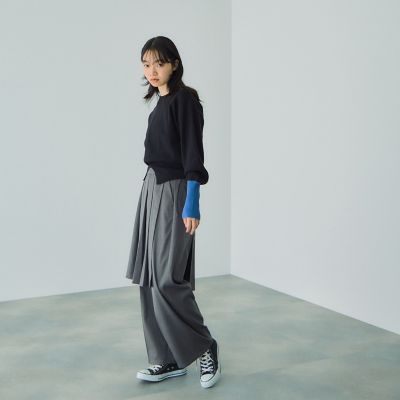 ラッププリーツスカートセットパンツ≪手洗い可能≫ | VICKY (Women