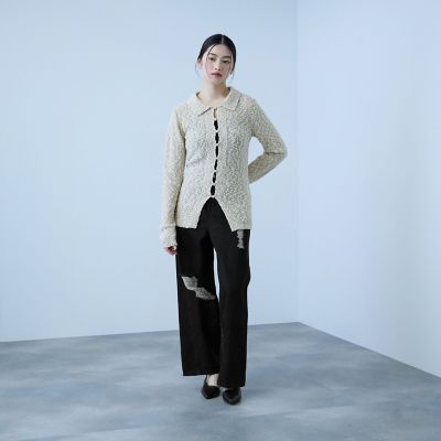 大人の抜け感】デニムカットオフダメージパンツ | VICKY (Women