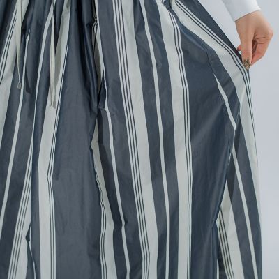 【ハリ感あってシワになりにくい】ウエストシャーリングスカート《手洗い可能》