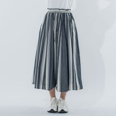 【ハリ感あってシワになりにくい】ウエストシャーリングスカート《手洗い可能》