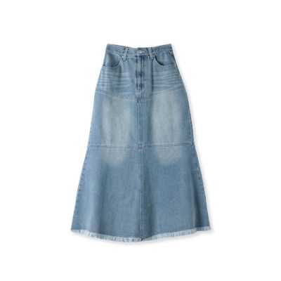 【春夏の旬顔デニムシリーズ】デニムスカート《洗濯機で洗える》