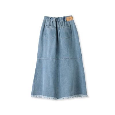 【春夏の旬顔デニムシリーズ】デニムスカート《洗濯機で洗える》