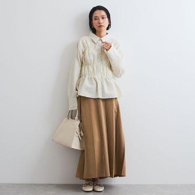 ツイルプリーツスカート≪手洗い可能≫