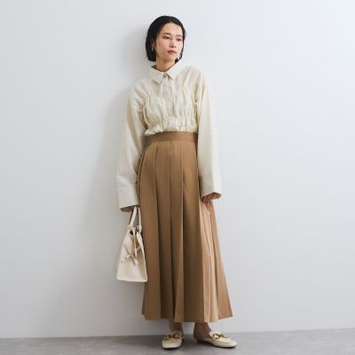 ツイルプリーツスカート≪手洗い可能≫