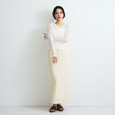 コードエンブロイダリーＩラインスカート