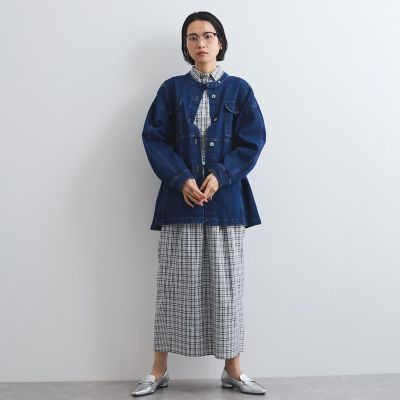 フロントタックチェックスカート≪手洗い可能≫ | VICKY (Women