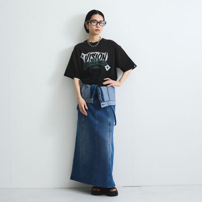 ライトオンスデニムサロペットスカート≪手洗い可能≫