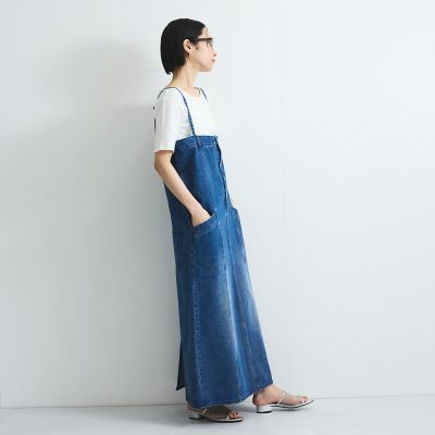 ライトオンスデニムサロペットスカート≪手洗い可能≫