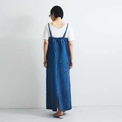 ライトオンスデニムサロペットスカート≪手洗い可能≫