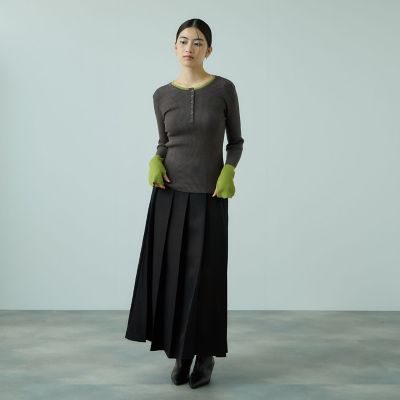 ワイドプリーツスリットスカート≪手洗い可能≫ | VICKY (Women