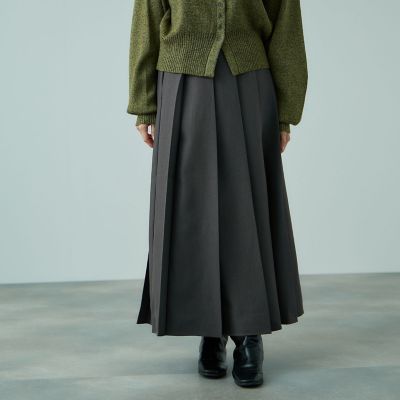 ワイドプリーツスリットスカート≪手洗い可能≫ | VICKY（Women