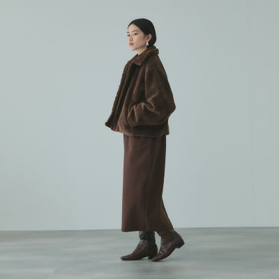 ソフトニットメルトンIラインスカート≪手洗い可能≫ | VICKY（Women