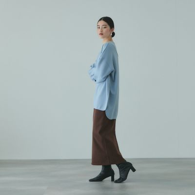 ソフトニットメルトンIラインスカート≪手洗い可能≫ | VICKY（Women