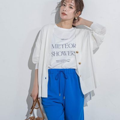 【清涼感がある】バックメッシュカーディガン≪手洗い可能≫