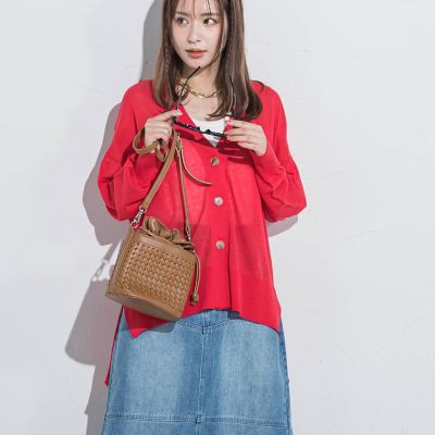 【清涼感がある】バックメッシュカーディガン≪手洗い可能≫