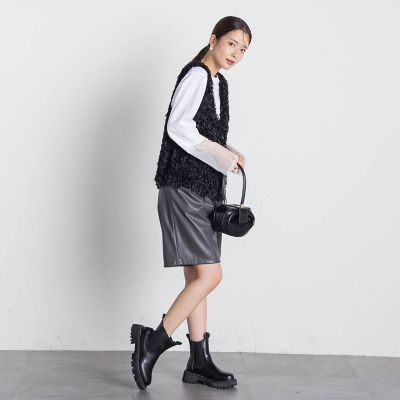テープヤーンフリンジベスト≪手洗い可能≫