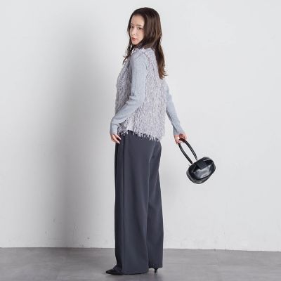テープヤーンフリンジベスト≪手洗い可能≫