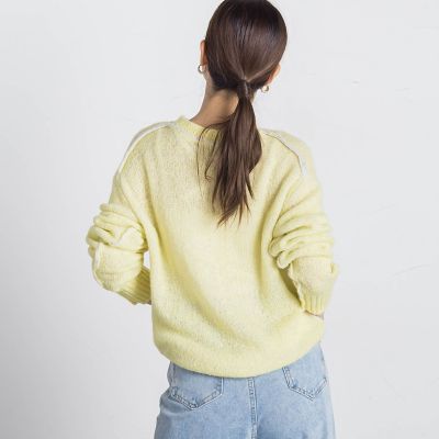 リバーシブルクルーネックニット≪手洗い可能≫