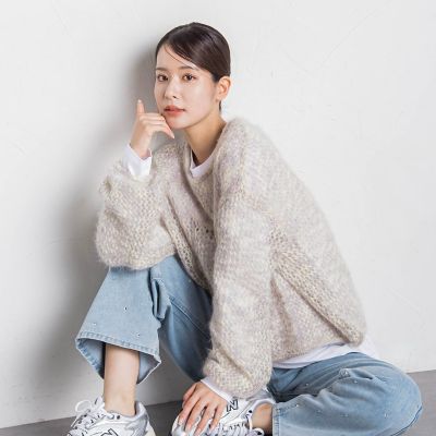 団染めラメニット≪手洗い可能≫