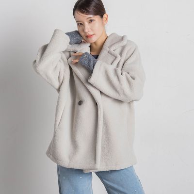 しっとりシアバター加工ラメ切替ニット≪手洗い可能≫ | VICKY