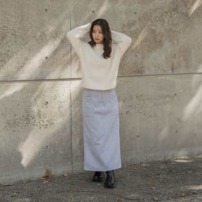 ラメバスケットニット≪手洗い可能≫