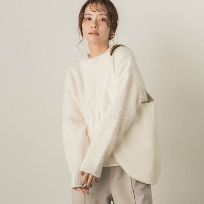 ラメバスケットニット≪手洗い可能≫