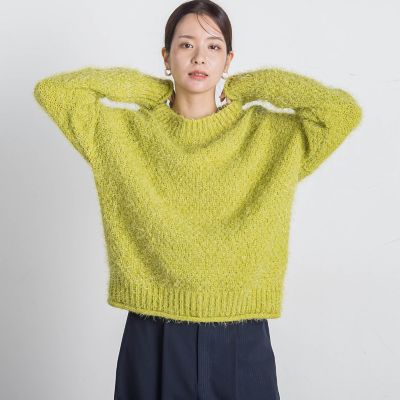 ラメバスケットニット≪手洗い可能≫
