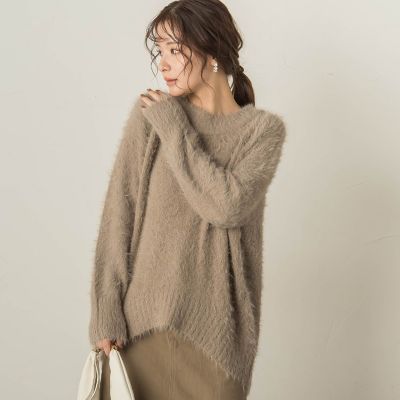 ＜VICKY（Women）＞裾カーブシャギーニット≪手洗い可能≫