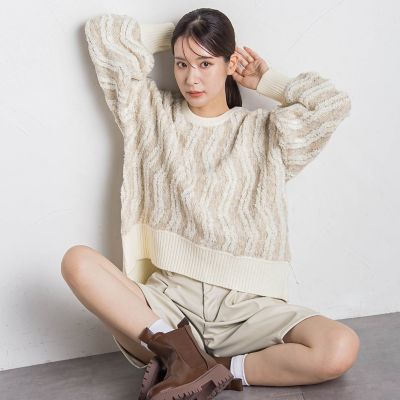 【ENIM BY VICKY】トゲトゲニットプルオーバー≪手洗い可能≫ VICKY｜【ENIM BY VICKY】トゲトゲニットプルオーバー≪手洗い