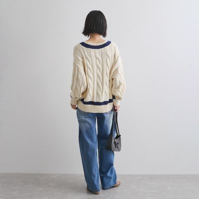 チルデンニットＶネックプルオーバー≪手洗い可能≫