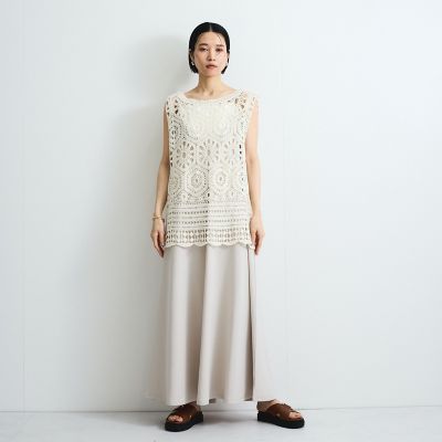 クロシェニットベスト≪手洗い可能≫