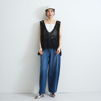 クロシェニットベスト≪手洗い可能≫