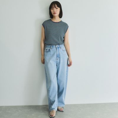 マルチボーダーニットベスト≪手洗い可能≫