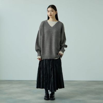 アルパカタッチVネックニットプルオーバー≪手洗い可能≫ | VICKY